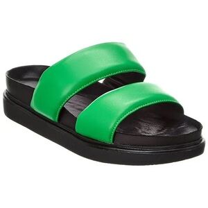 Vagabond Erin electric green slip on sandals sz 36